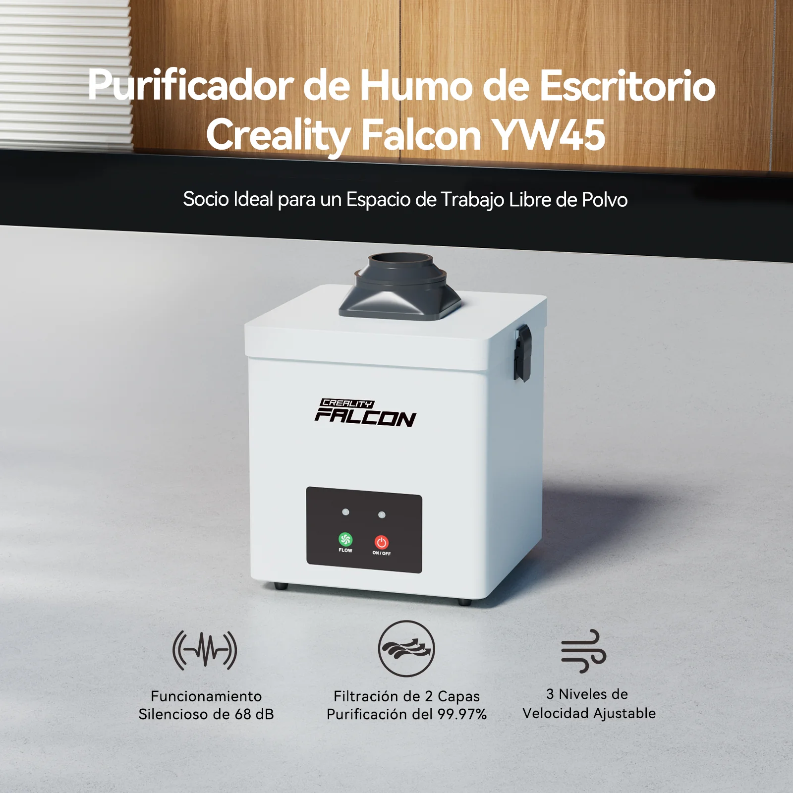 Creality Purificador de Humo de Escritorio Falcon YW45 - Image 10