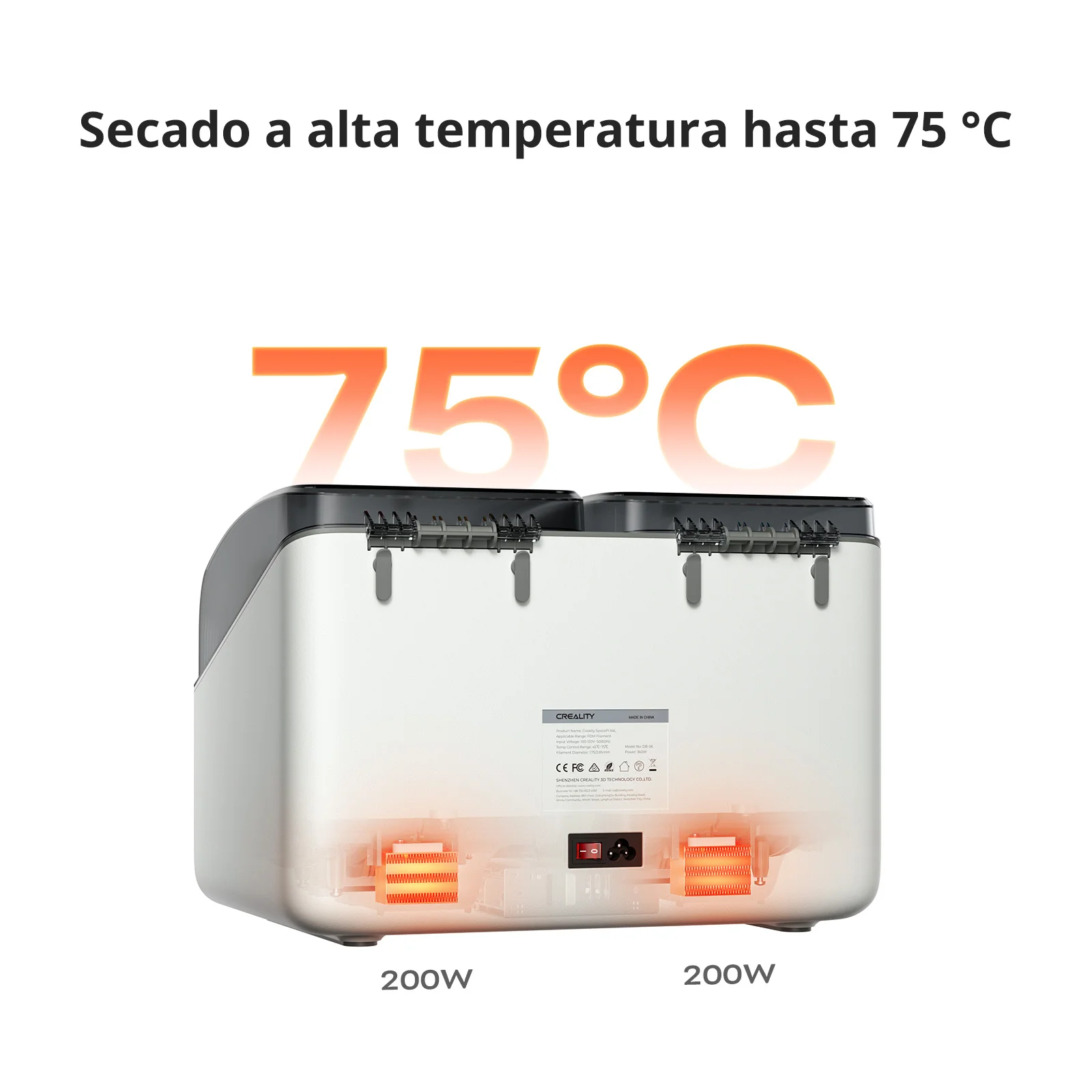 Creality Secador de Filamento SpacePi X4L - Image 5