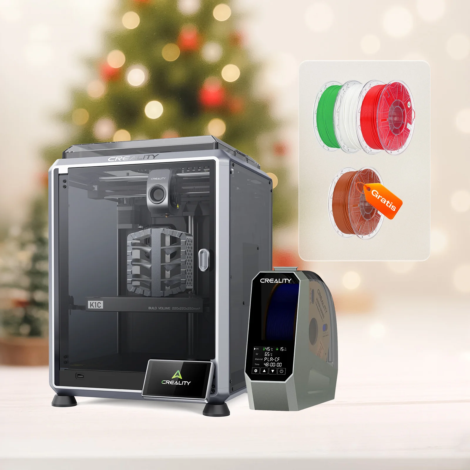 K1C 2025+Hyper RFID PLA*3+ Secador Filamento+Hyper RFID PLA*1（Gratis)🎁 - Image 2