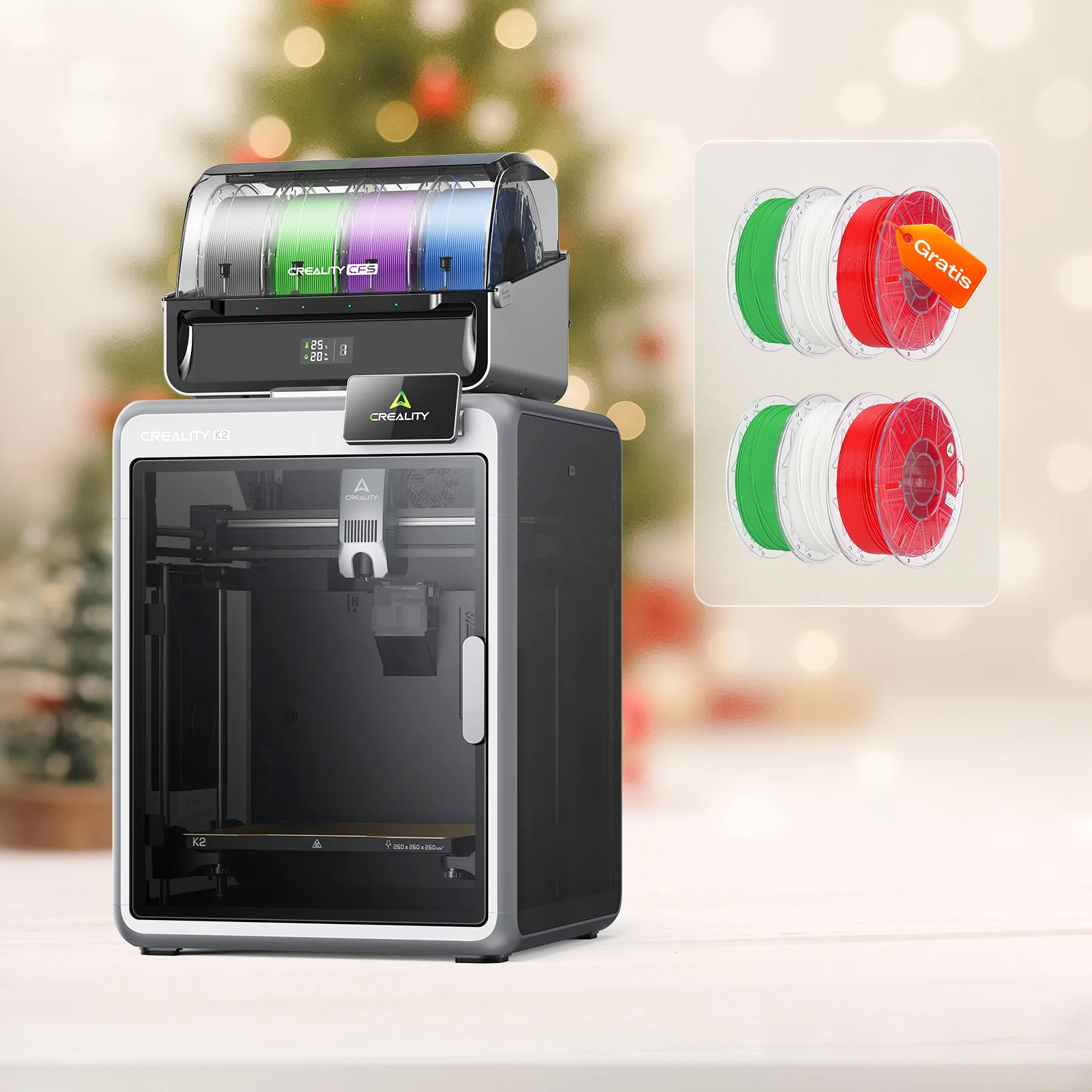 K2 Combo+🎁Hyper RFID PLA*3 (Gratis)+Hyper RFID PLA*3