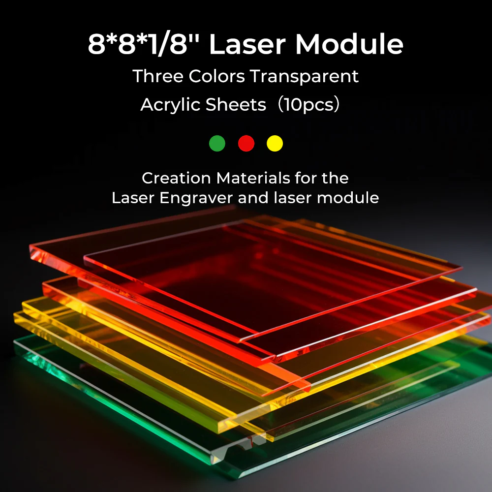 Módulo Láser Hojas Acrílicas Transparentes - 10 Piezas - Image 3