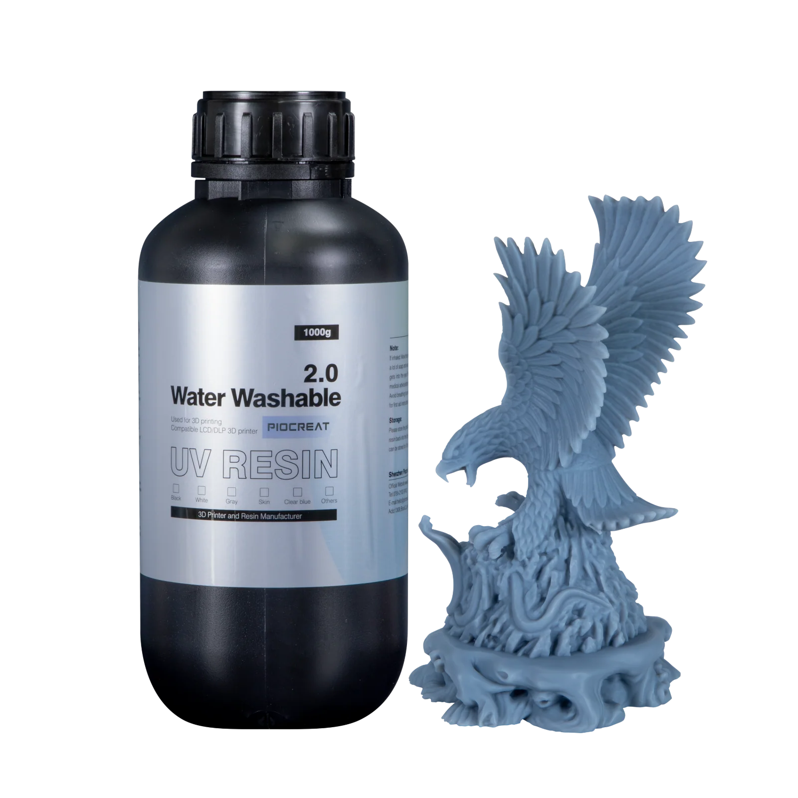 PioCreat Resina Lavable con Agua 2.0 1KG - Image 3